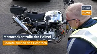 POPPENHAUSEN: Motorradkontrolle - Polizei sucht Gespräche zum Auftakt