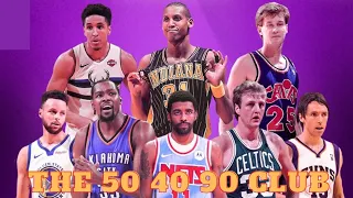 NBA ELITE: MEMBERS OF 50-40-90 CLUBS