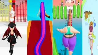 Makeover Run 👰💄👠| Hair challange| Good girl Bad girl| Fat 2 Fit  All Levels Gameplay andriod, ios