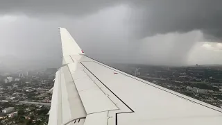 American Eagle (Envoy Air) E175 Landing in Miami *amazing go--around!*