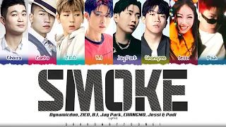 Dynamic Duo, ZICO, B.I, Jay Park, CHANGMO & Jessi 'Smoke Remix' Lyrics | ShadowByYoongi