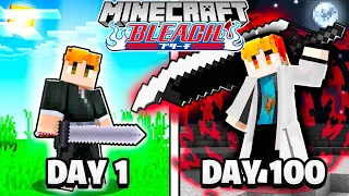 I Survived 100 DAYS in Minecraft BLEACH as a SHINIGAMI