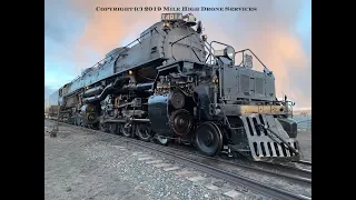 Rare Aerial Footage of the 4014 Big Boy on its first run outside the yard