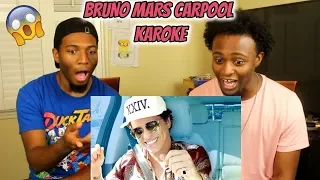 Bruno Mars Carpool Karaoke (REACTION)