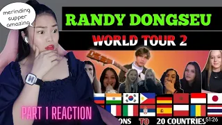 RANDY DONGSEU - World Tour to 20 Countries and Sing in 20 Different Languages | Filipina Reaksi
