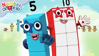 Numberblocks en Español |🟡 Patrones y Secuencias 🟠| El PALACIO DE LOS PATRONES