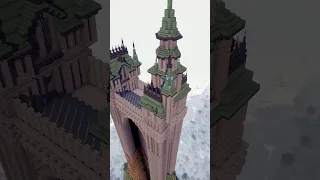 The Arch Tower - A Minecraft Timelapse short #tutorial #build #timelapse