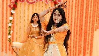 Bride's Sister Dance | Wedding ( Haldi ) Performance | Mere Re karam me Dance | Zankhanaba Jadeja