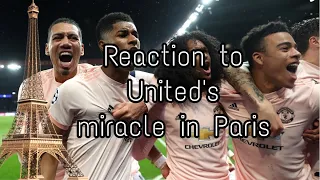 United vs Psg Reaction!