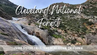 Hiking CALIFORNIA : Three Sisters Falls Trail | Cleveland National Forest (Waterfall Hike) | 4K