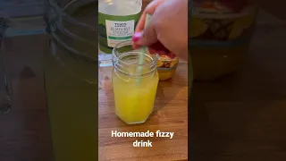 Homemade fizzy drink. Easy ingredients and recipe