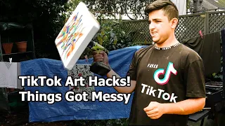 Things Got Messy (Trying TikTok Art)!