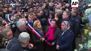 Parisians stage march against anti-Semitism following murder of Holocaust survivor