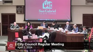 City Council Regular Meeting - April 2, 2024 - City of San Gabriel