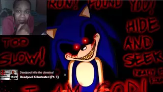 Sonic.EXE Voice REACTION | YOU'RE TOO SLOW