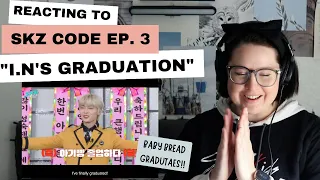Reacting to I.N's Graduation!!! [SKZ CODE] Ep. 03
