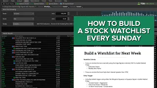 How to Build a Stock Watchlist Every Sunday