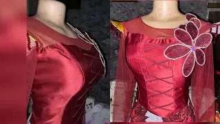 How to cut and sew a princess burstier with a yoke and also with an ex pattern surface.