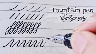 How to write calligraphy with fountain pen | Fountain Pen Hack | Cursive writing