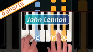 EASY John Lennon piano song you need to learn! #shorts