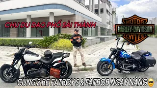 Chu du Sài Thành ngày nắng đẹp cùng Fatboy S độ và FatBob 2018 đồ chơi ngập tràn 😎🏍️