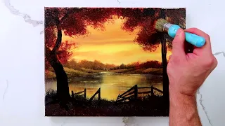 Gateway to Paradise | Landscape Painting | Easy for Beginners