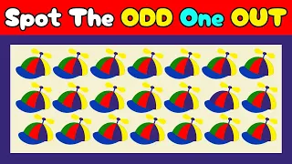 Find The ODD ONE OUT |Odd Emoji Puzzle! | Easy Medium Hard Impossible!