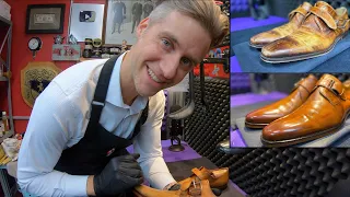 FROM RAW LEATHER to PATINA & SHINE | ASMR SHOE SHINE | PURE RESTORATION | TOTAL TRANSFORMATION