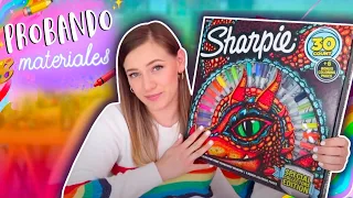 LA VERDAD DE SHARPIE 🙊🌈🎨 PROBANDO MATERIALES