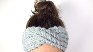 How to Loom Knit a Turban Headband / Ear Warmer (DIY Tutorial)