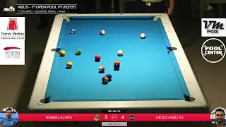 7º Open Pool PT 1ª Divisão - Ruben Alves Vs Diogo Inácio |Final