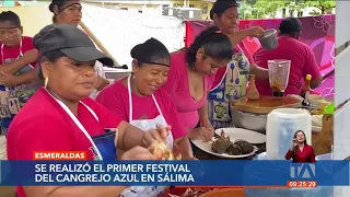 El Primer Festival del Cangrejo Azul fue celebrado en Esmeraldas