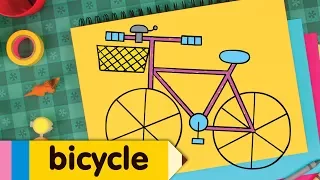How To Draw A Bicycle | Simple Drawing Lesson For Kids | Step By Step