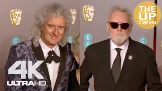 Brian May & Roger Taylor: BAFTAs arrival, red carpet, fans meeting, photocall for Bohemian Rhapsody