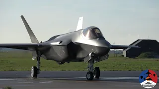 RNLAF F-16's and F-35's at Volkel Air Base