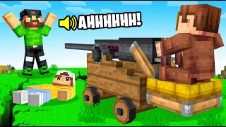 I Built a AUTO CANNON in Minecraft Create