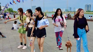 Cambodia - Street Walk, Virtual Tour, Phnom Penh Travel Trip 2023