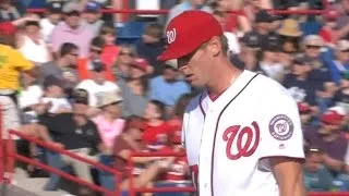 NYY@WSH: Strasburg fans nine over five shutout frames