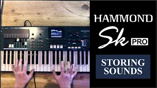 Hammond SK PRO Tutorial | Creating & Storing Sound Combinations