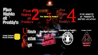 ALL FNAF SECURITY BREACH FNAF 1 2 3 4 5 6 UCN AR VR All Jumpscares Simulator *FNAF 2022*