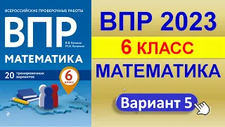 ВПР 2023  //  Математика 6 класс // Типовой вариант 5 // Решение, ответы, баллы // Сборник Корчагина