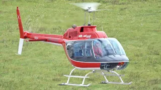 Agusta Bell 206B JetRanger II 8155 HB-XHO / take off at Nancy Essey airport