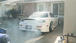 RX7 FINALLY STARTED FOR THE FIRST TIME!! (IT SOUNDS SO GOOD)