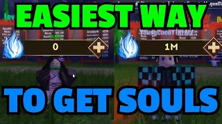 THE *BEST* WAY TO GET SOULS SUPER EASY IN DEMON SOUL | Demon Soul Roblox Simulator