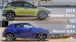 2018 Hyundai Kona vs 2018 Nissan Juke (technical comparison)