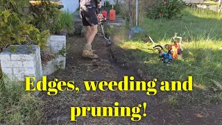 The most overgrown lawn I have EVER done | Part 4 - The front yard.