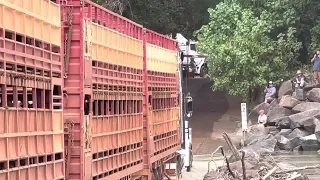 A Road Train at Cahill’s Crossing