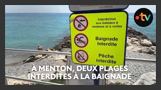 Deux plages interdites à la baignade pendant plusieurs semaines à Menton