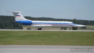 ТУ-134УБЛ RF-66049 взлет на облет - Аэропорт Минск