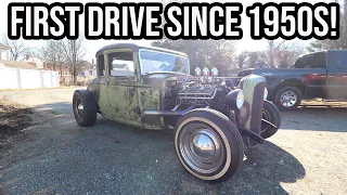 First Drive Since The 1950s!!! - The Schroll 1932 Ford Coupe